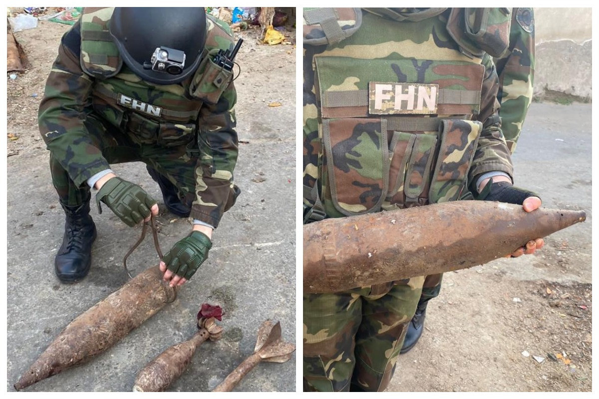 Xırdalanda döyüş sursatları tapılıb – VİDEO