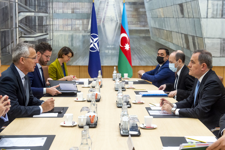 Ceyhun Bayramov NATO Baş katibi ilə görüşdü – FOTO