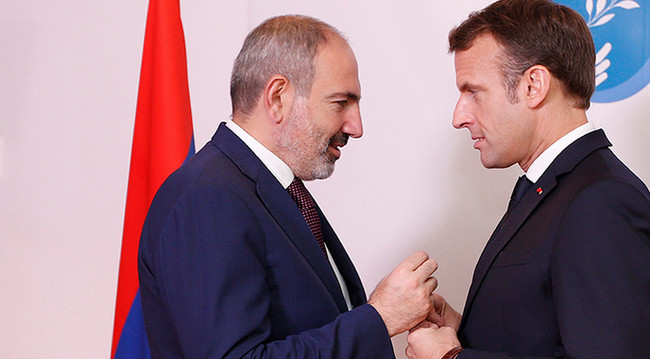 Paşinyan Makronu Ermənistana dəvət etdi
