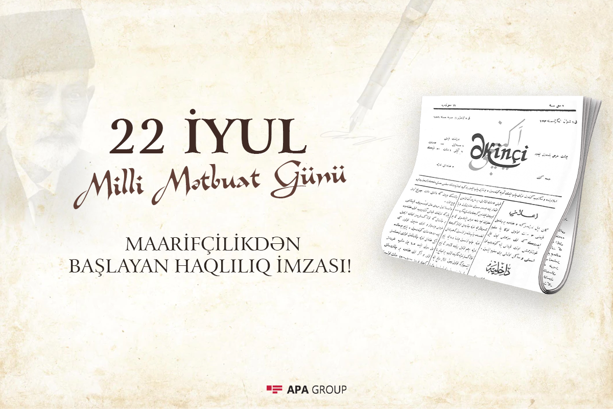 Bu gün Azərbaycanda Milli Mətbuat Günüdür