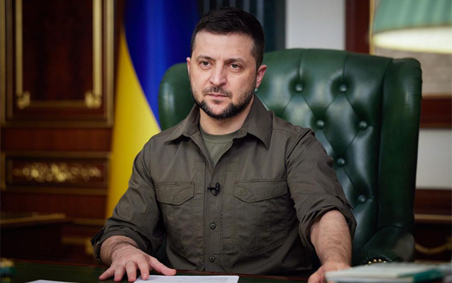 Zelenski Ukraynaya atılan raketlərin sayını AÇIQLADI