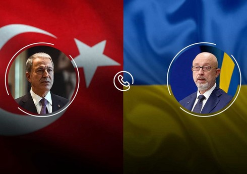 Ukrayna və Türkiyə müdafiə nazirlərinin telefon danışığı olub
