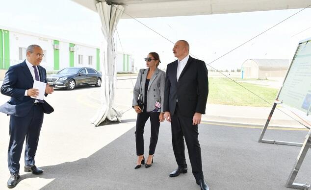 Prezident və xanımı zavod açılışında – FOTOLAR