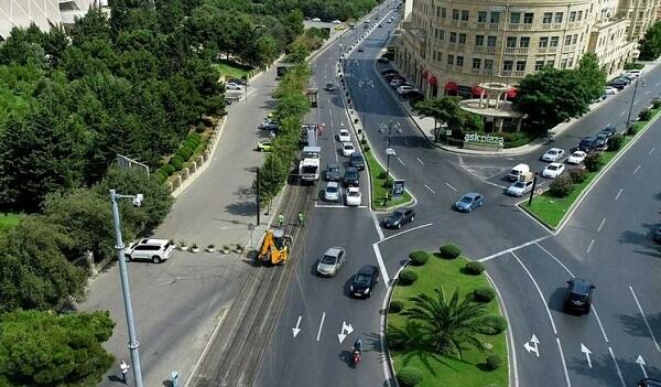 Bakının bu prospektində təmir işləri aparılır – Video