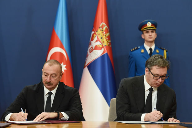 Belqradda Azərbaycan-Serbiya sənədləri imzalanıb