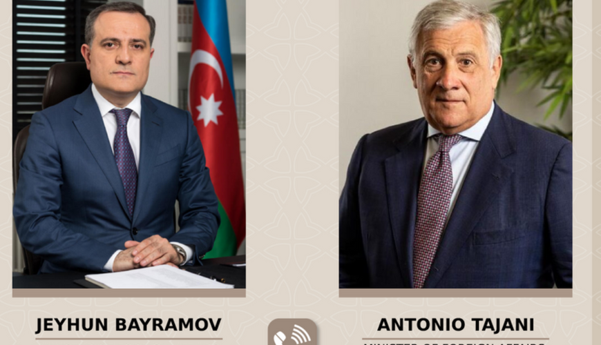 Ceyhun Bayramovla italiyalı həmkarı arasında telefon danışığı olub