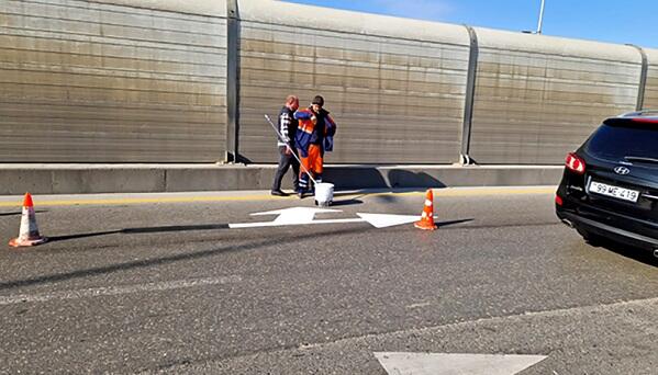 Sürücülərin nəzərinə: bu yolda dəyişiklik edildi – Foto