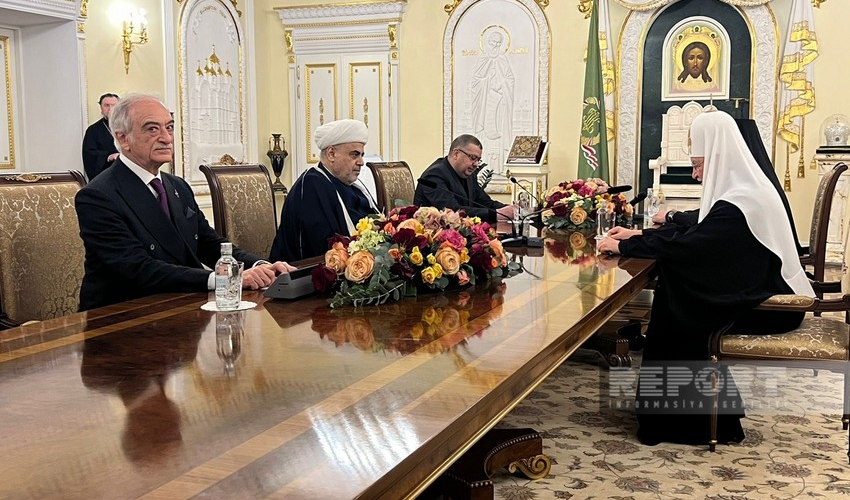 Allahşükür Paşazadə Moskvanın və bütün Rusiyanın Patriarxı ilə görüşüb