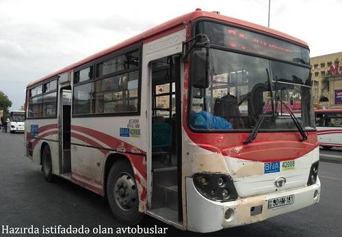 Bakıda bu avtobusun son dayanacağı dəyişdirildi
